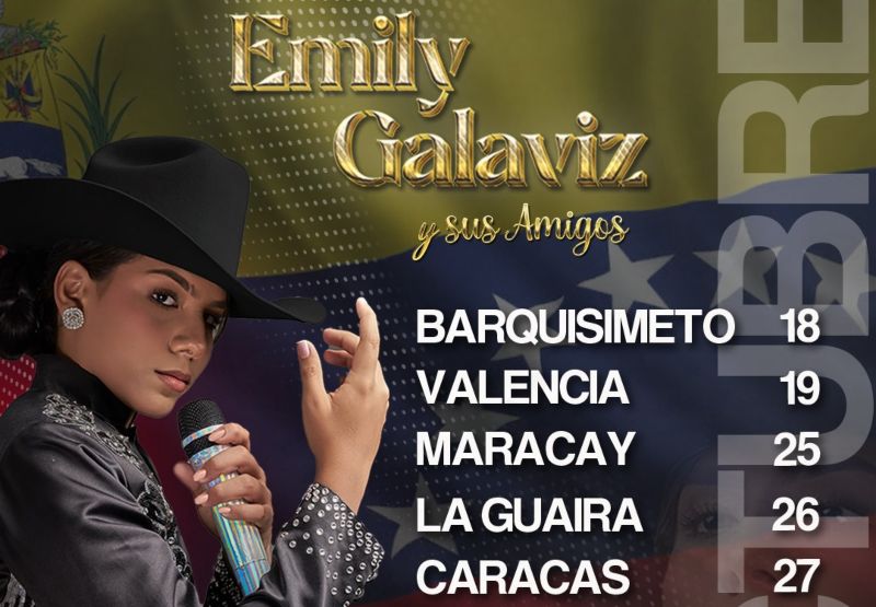 Emily Galaviz inicia su primera por Venezuela +Fechas 