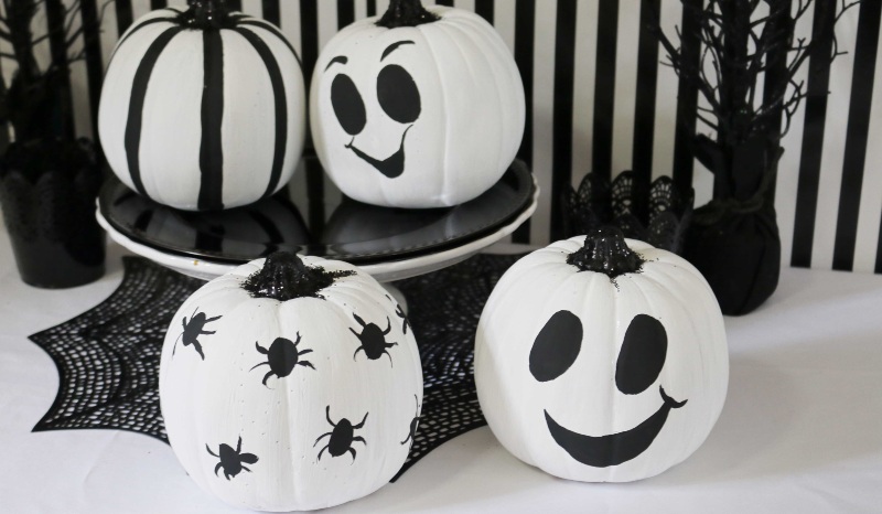 Calabazas pintadas.