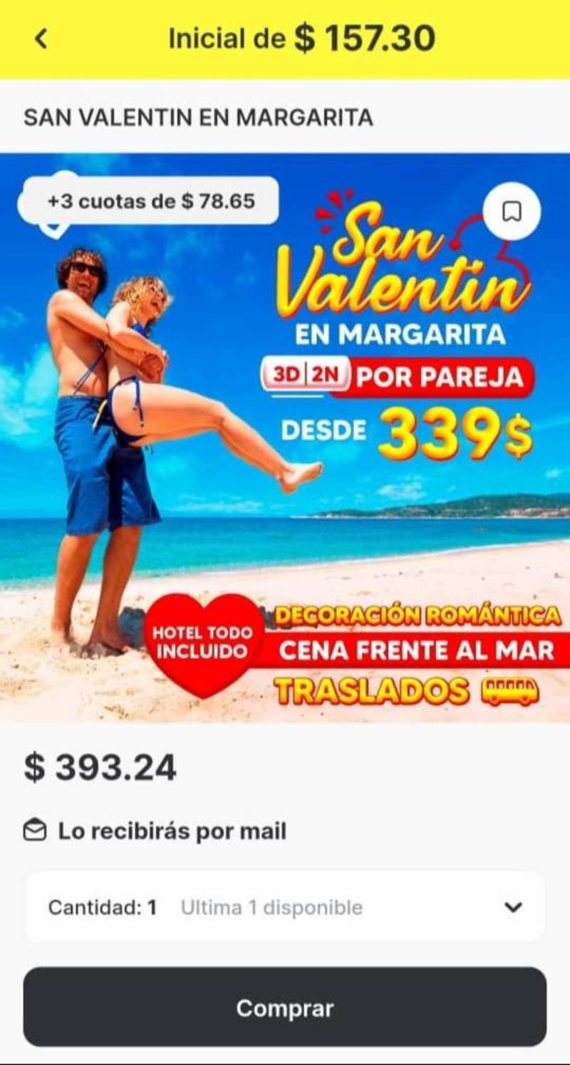 Cashea tiene estos planes para San Valentín mediante su aplicación.