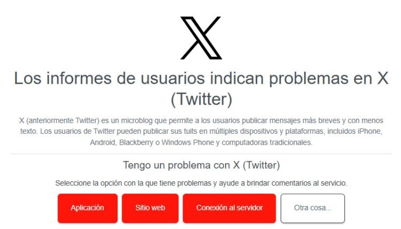 Red social X presentó caída a nivel global: Usuarios reportaron fallas