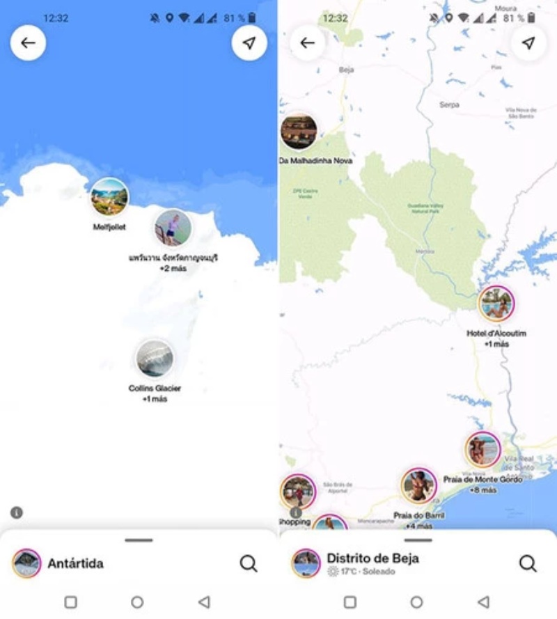 La función "Mapa" de Instagram se puede desactivar o ajustar