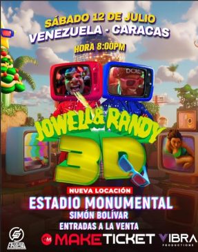 El concierto de Jowell y Randy será en el Monumental.