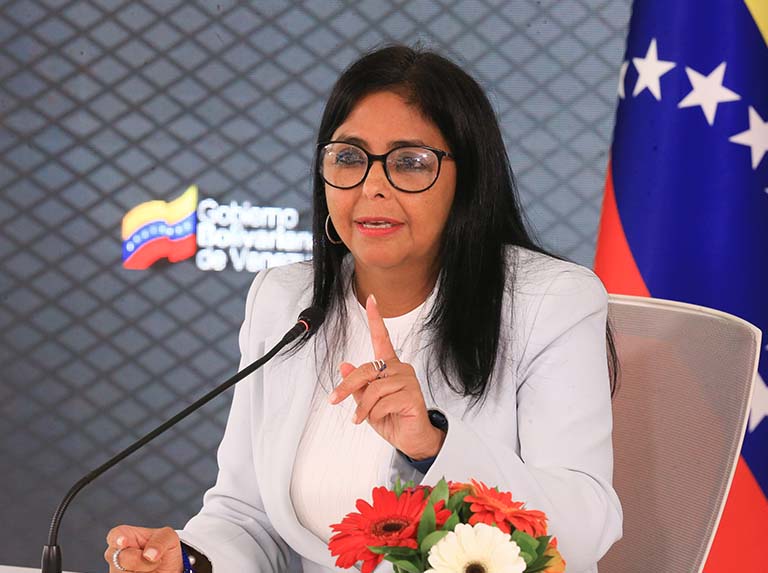Delcy Rodríguez calificó de nefasta decisión de la justicia británica sobre el oro venezolano