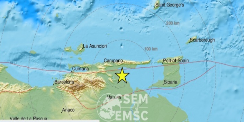 Sismo de 5.5 sacudió zonas de Venezuela: Carúpano fue el epicentro