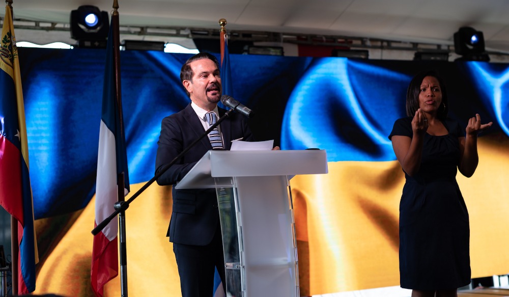 El Embajador de Francia en Venezuela, Romain Nadal; ofreció una amena recepción con motivo del día nacional de Francia, que se celebra cada 14 de julio.