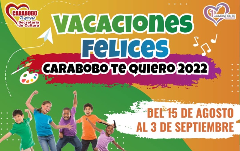 Lacava invita al Plan "Vacaciones Felices Carabobo Te Quiero 2022"