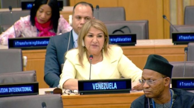 Ministra de Educación ante ONU: "Atención a maestros es prioridad para Maduro"