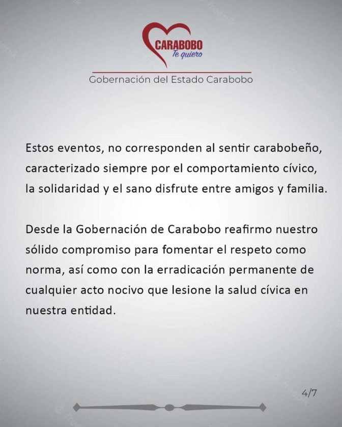 Comunicado Rafael Lacava Expo Valencia 4