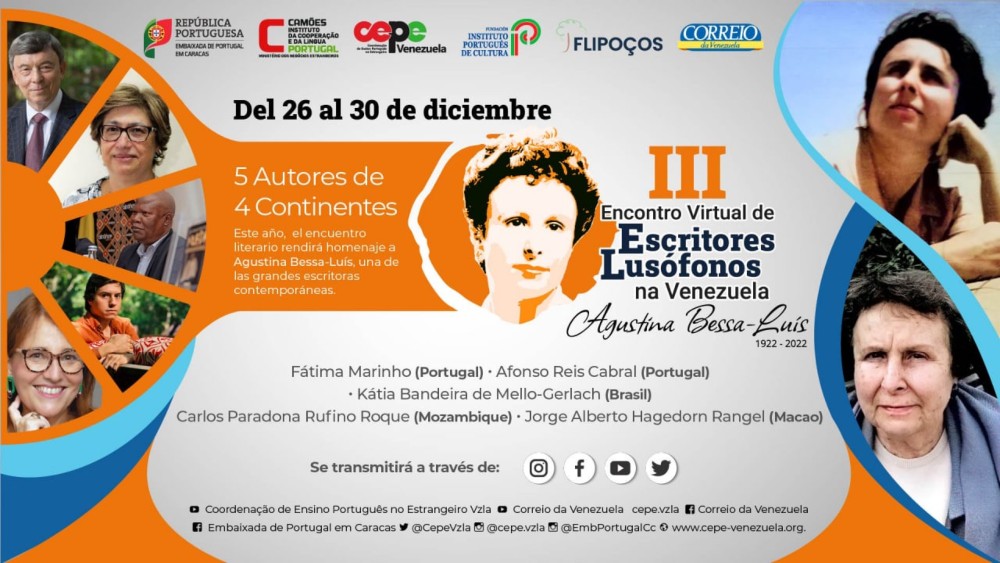 III Encuentro Virtual de Escritores Lusófonos  en Venezuela reunirá a autores de cuatro continentes
