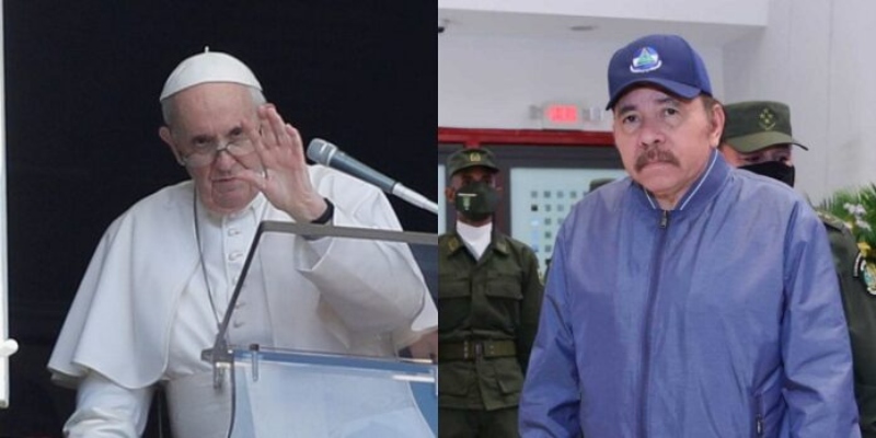 Ortega rompió relaciones con El Vaticano tras declaraciones del papa Francisco