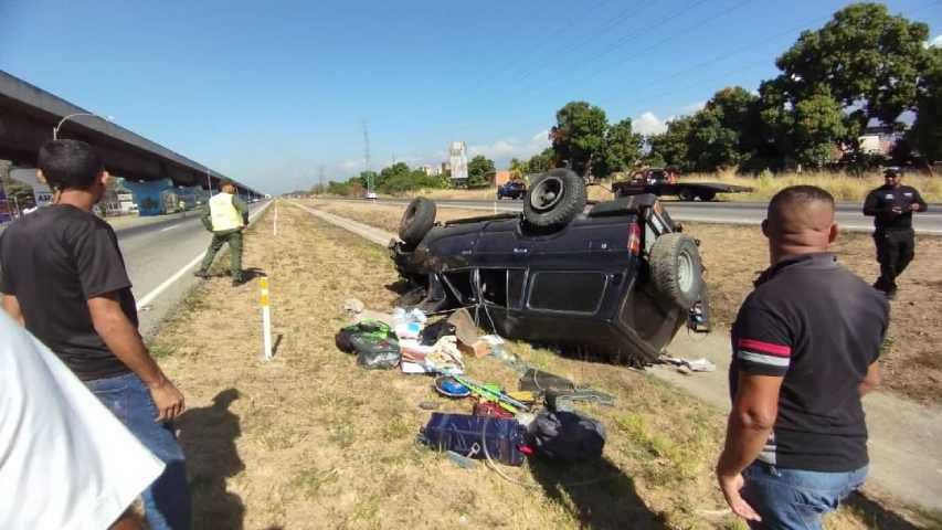 Cuatro heridos en accidente de tránsito en Aragua