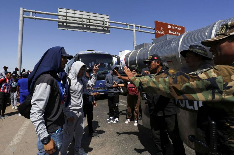 Tensión en la frontera Perú - Chile por fuertes enfrentamientos