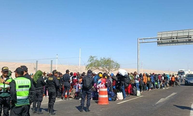 Migrantes en la frontera de Perú - Chile preocupan a ACNUR
