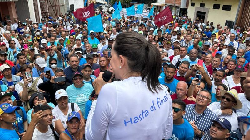 María Corina Machado desde Guatire: Te pido si estás fuera de Venezuela, vota
