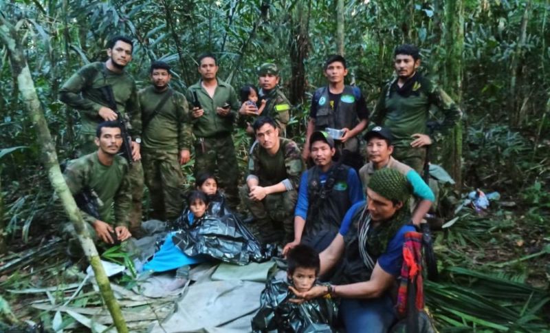 Hallan vivos a los 4 niños perdidos en la selva de Colombia: fueron más de 40 días