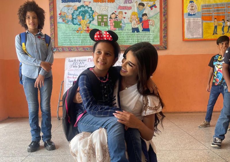 Giorgiana Rosas reafirmó su compromiso con los niños de Anzoátegui