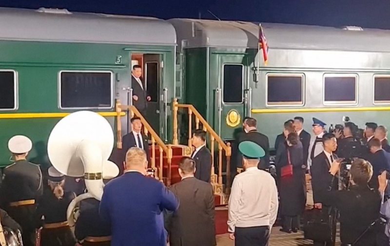 Kim Jong Un llegó a Rusia en un tren blindado