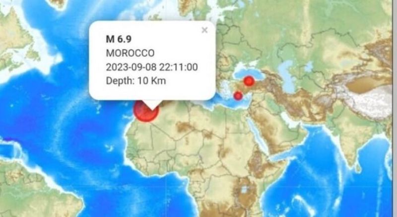 Terremoto de magnitud 6.9 sacude Marruecos y varios países