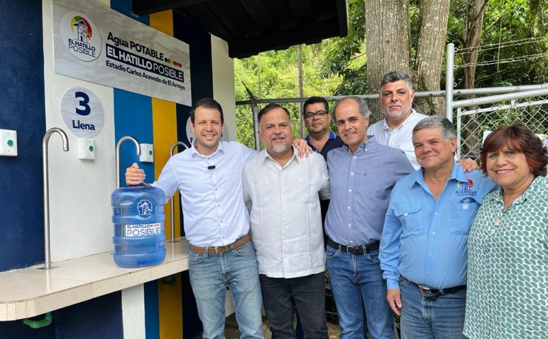 Alcaldía de El Hatillo inauguró centro de recarga de agua potable gratuita