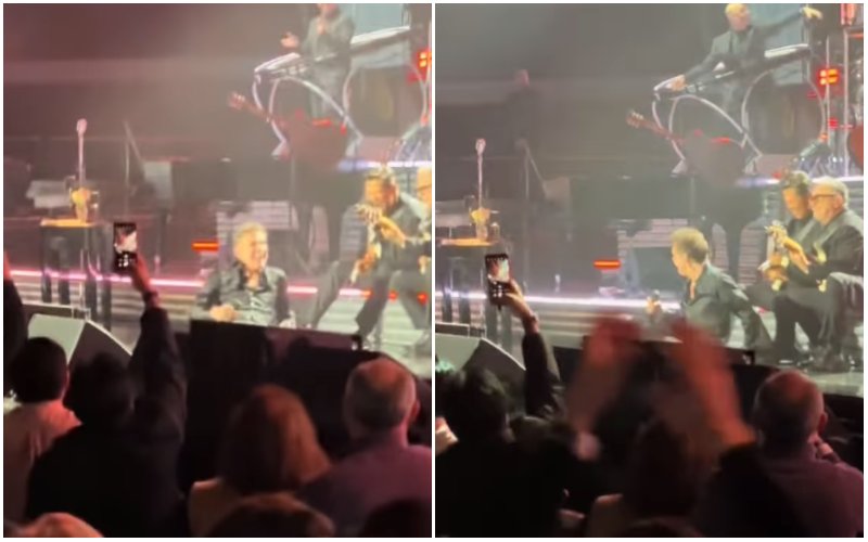 Luis Miguel "rodó" durante concierto en México +VIDEO