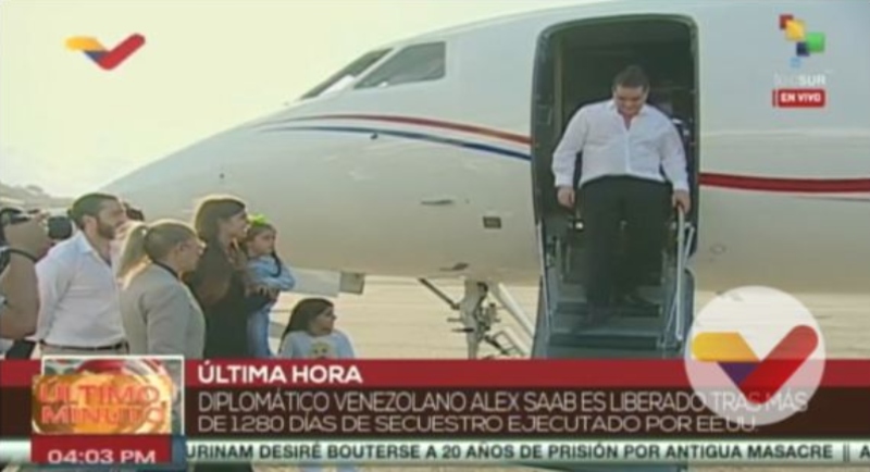 EN VIDEO: Cilia Flores recibió a Alex Saab en Maiquetía