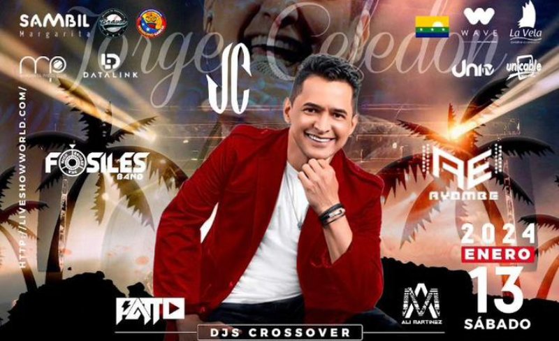 Jorge Celedón llegará a Margarita con dos conciertos