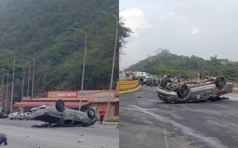 Patrulla policial volcó en la ARC: reportan un fallecido