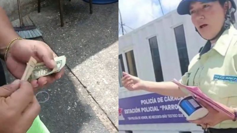 Policaracas en la mira por cobrar $30 para no retener una moto +VIDEO