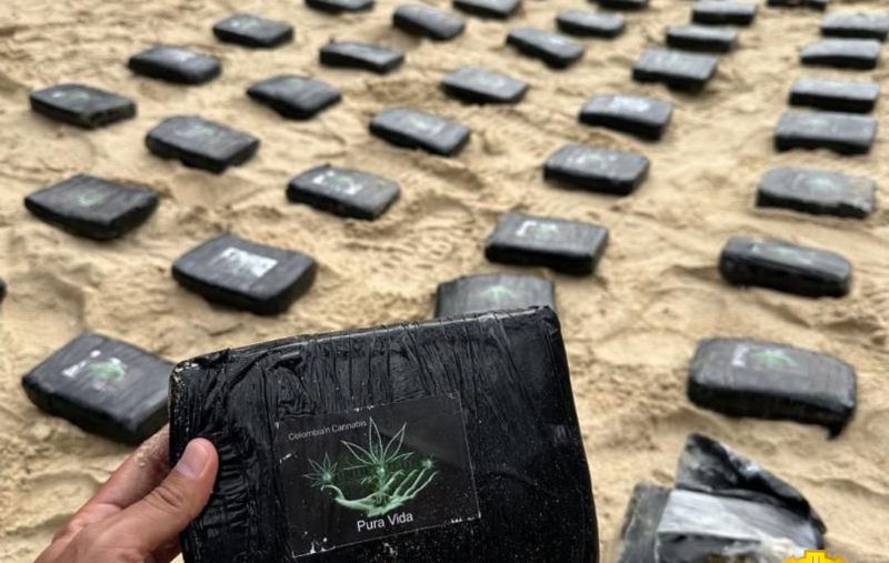 Hallan 20 kilos de marihuana en playa de La Guaira