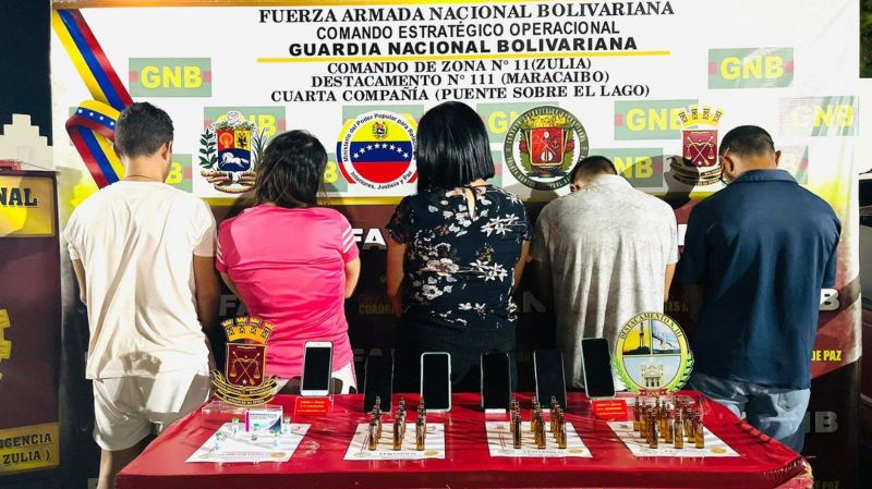 Cinco detenidos en Zulia por tráfico de fentanilo