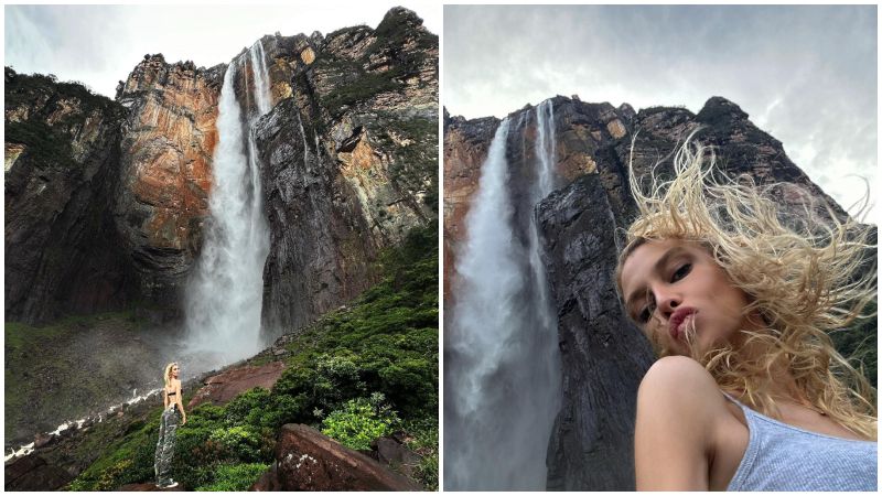 VIRAL | Stella Maxwell y su visita al Salto Ángel