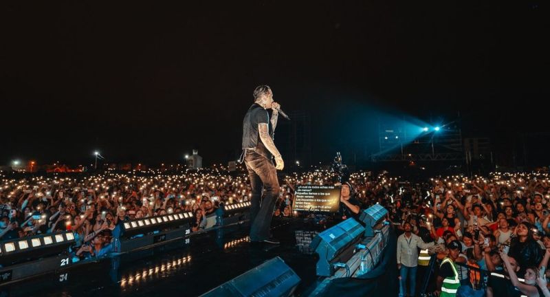 Concierto de Christian Nodal paralizado por amenaza de bomba