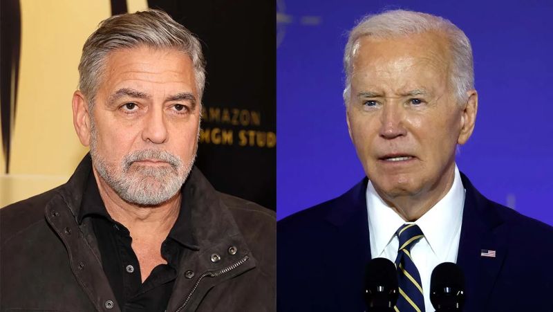 George Clooney pidió a Biden poner fin a su campaña