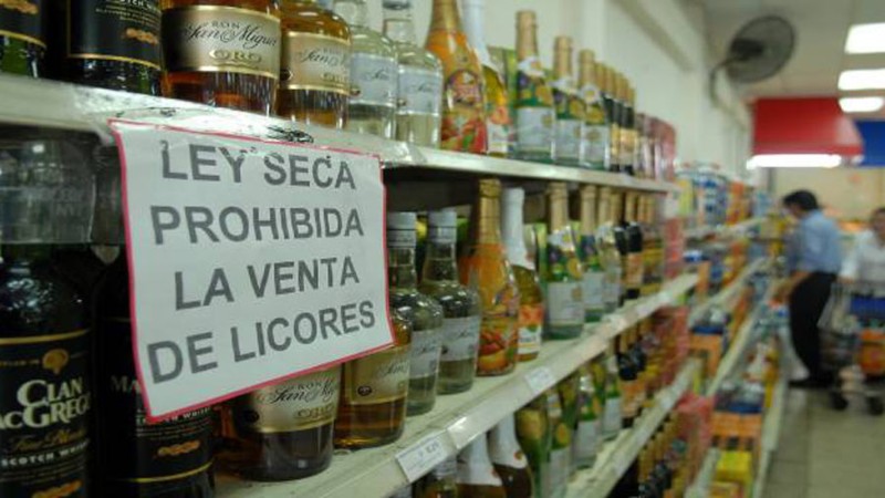 Ley seca y suspensión de porte de armas por presidenciales del 28JUL