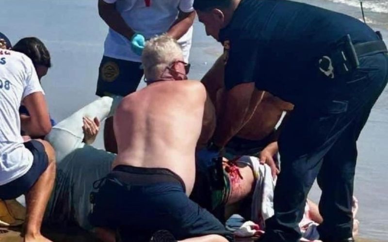Tiburón atacó a dos bañistas en una isla de Texas