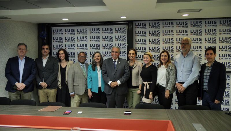 Luis Eduardo Martínez recibió a delegación del Centro Carter