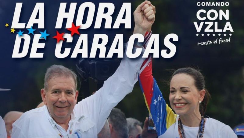 Edmundo y María Corina cierran campaña en Caracas +Detalles