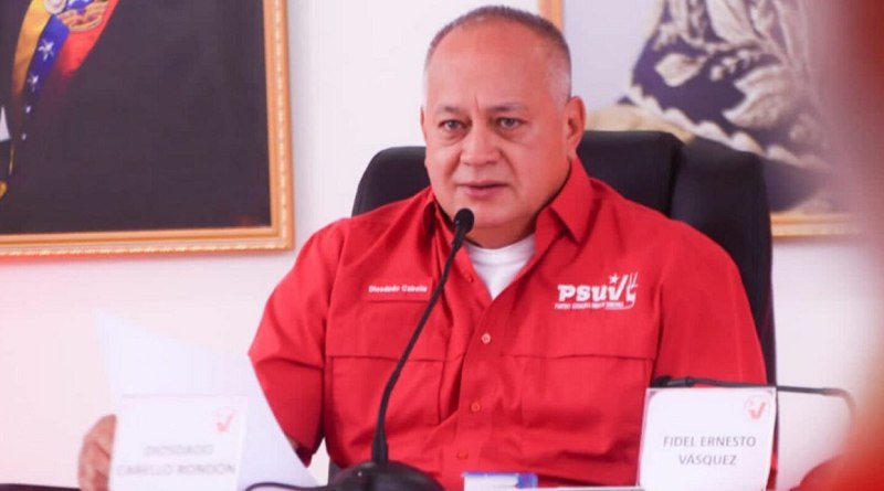 Diosdado Cabello denuncia "ataque criminal" contra el sistema eléctrico