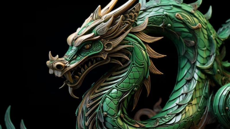 Descubren el dragón de jade más grande de China