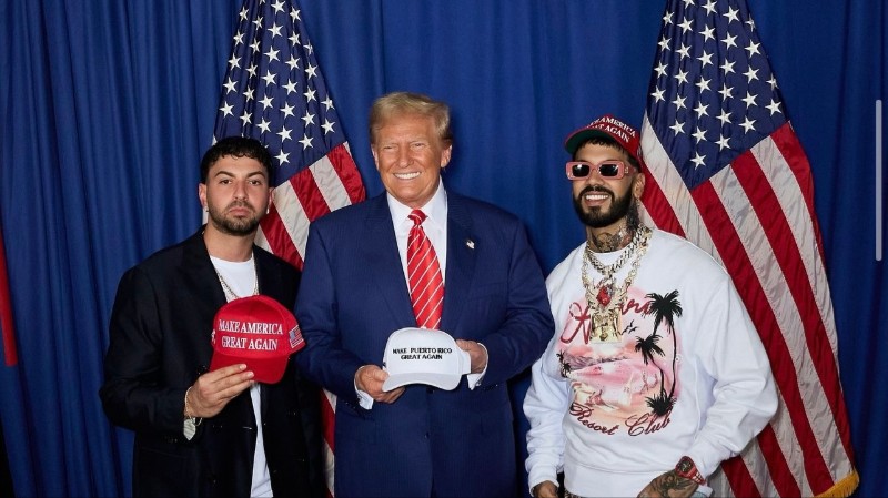 Anuel AA y Justin Quiles dan su apoyo a Donald Trump