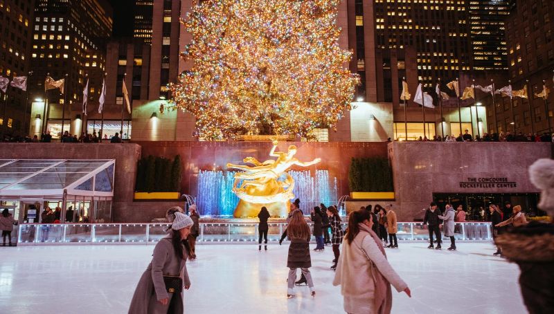 Reabren la pista de hielo de Rockefeller Center en Nueva York +COSTOS