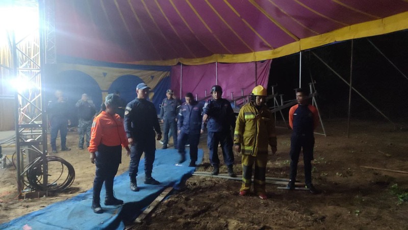 Colapso de gradas en un circo deja ocho heridos en Guárico