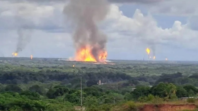 Explosión en gasoducto de PDVSA en Monagas deja 5 heridos