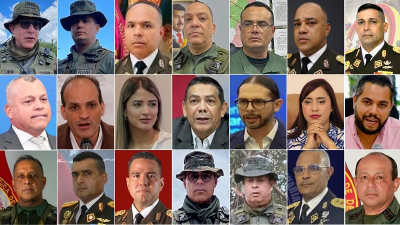 Quiénes son los 21 funcionarios sancionados por EEUU +Perfiles