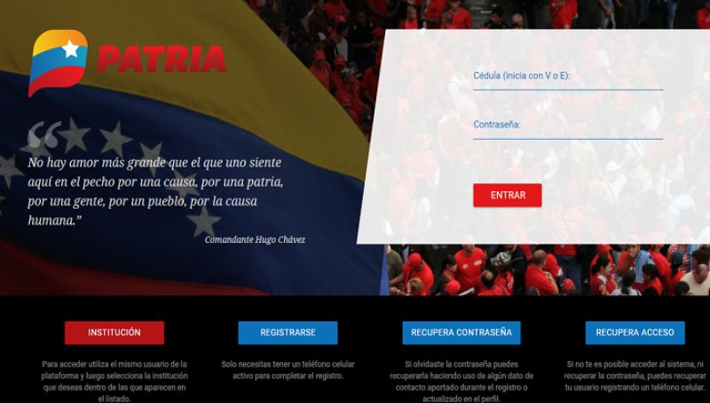 Patria inició entrega de bono de diciembre por más de Bs. 5.000