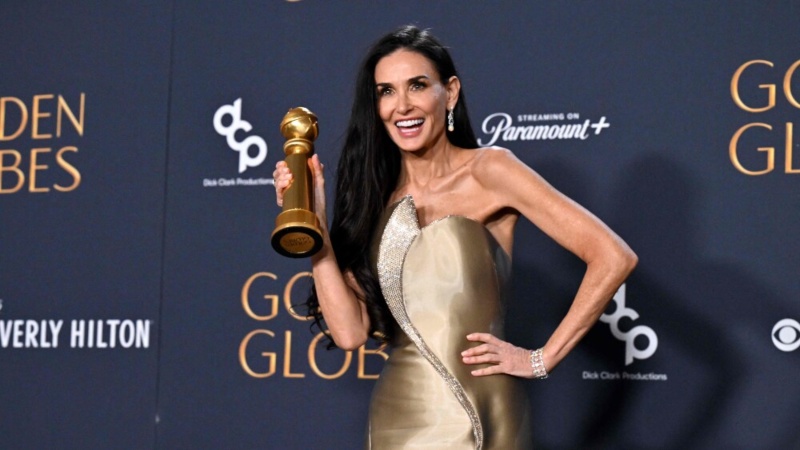 El potente discurso de Demi Moore, tras ganar su primer premio como actriz