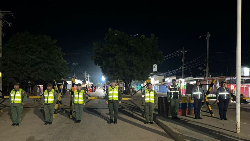 Cierran frontera entre la Guajira y Maicao +FOTOS