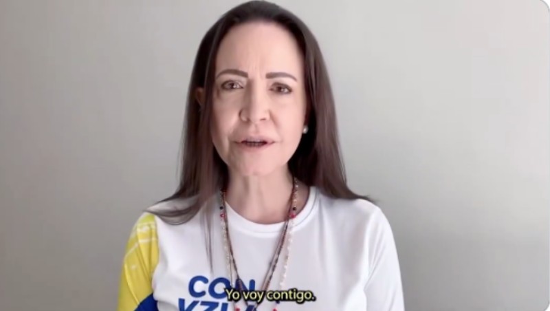 "Yo voy contigo": María Corina llama a las calles este 9E