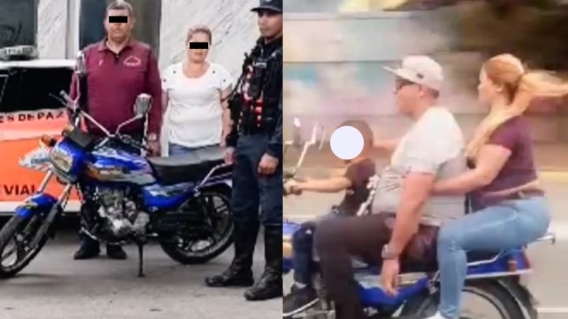 Ni moto, ni licencia: la fuerte medida contra motorizado del video viral