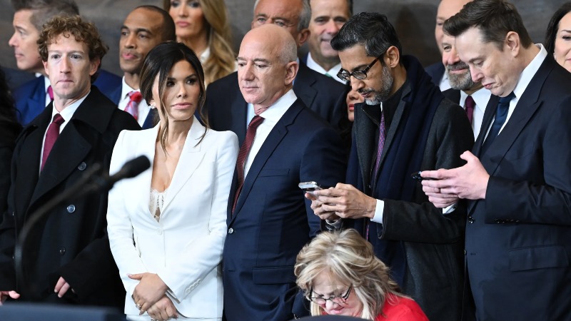 Los líderes tecnológicos que asistieron a la investidura de Trump